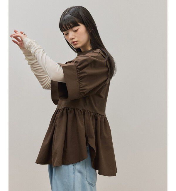 ADAM ET ROPE'「【サステナブル】バウンスカフスプルオーバー」|Tシャツ・カットソー|