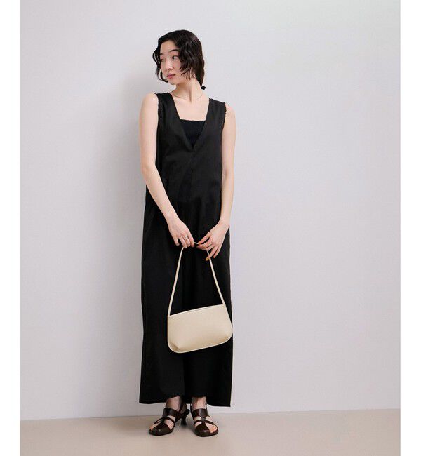 ADAM ET ROPE'「【WEB限定】カットオフノースリーブワンピース」|ワンピース|