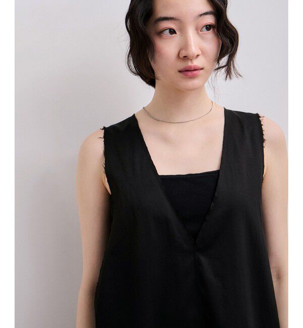 ADAM ET ROPE'「【WEB限定】カットオフノースリーブワンピース」|ワンピース|