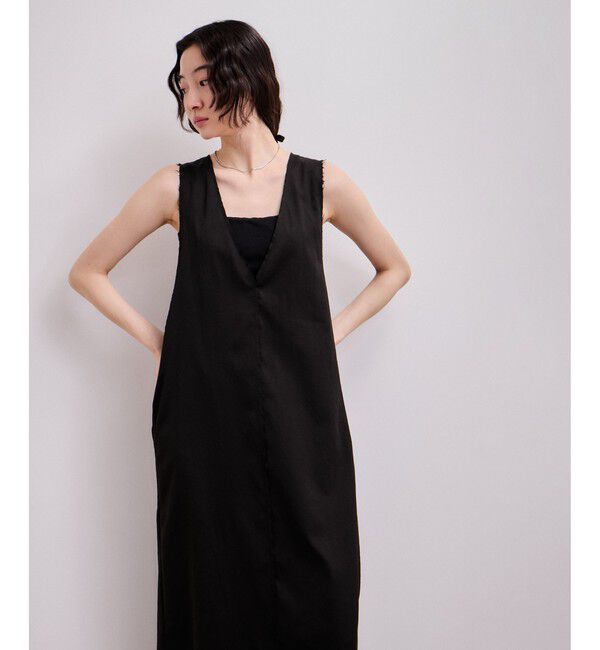 ADAM ET ROPE'「【WEB限定】カットオフノースリーブワンピース」|ワンピース|