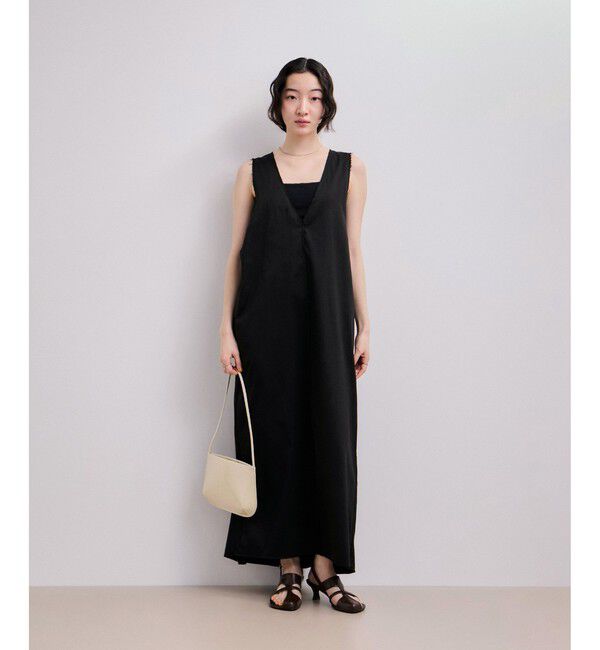 ADAM ET ROPE'「【WEB限定】カットオフノースリーブワンピース」|ワンピース|