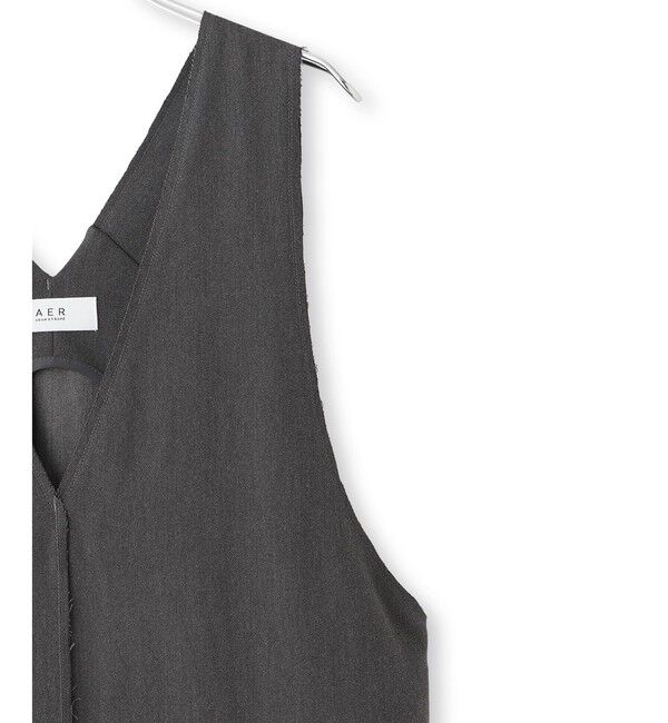 ADAM ET ROPE'「【WEB限定】カットオフノースリーブワンピース」|ワンピース|