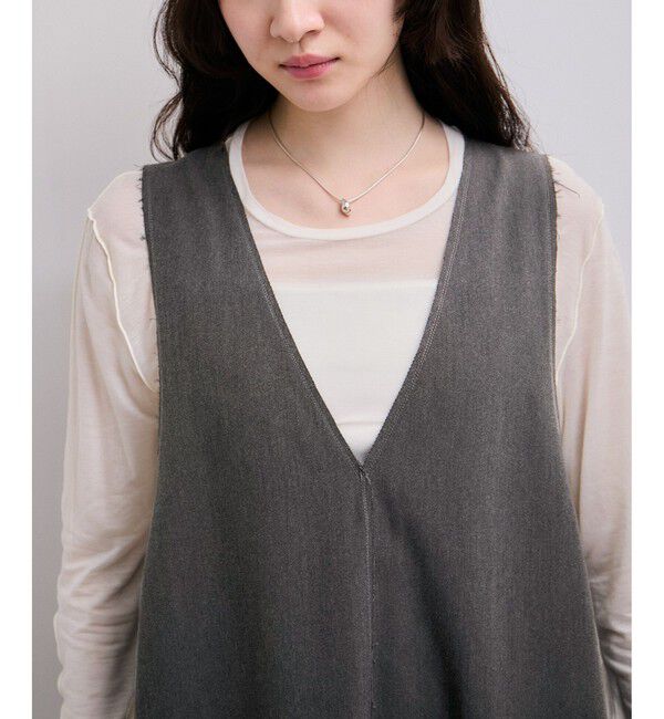 ADAM ET ROPE'「【WEB限定】カットオフノースリーブワンピース」|ワンピース|