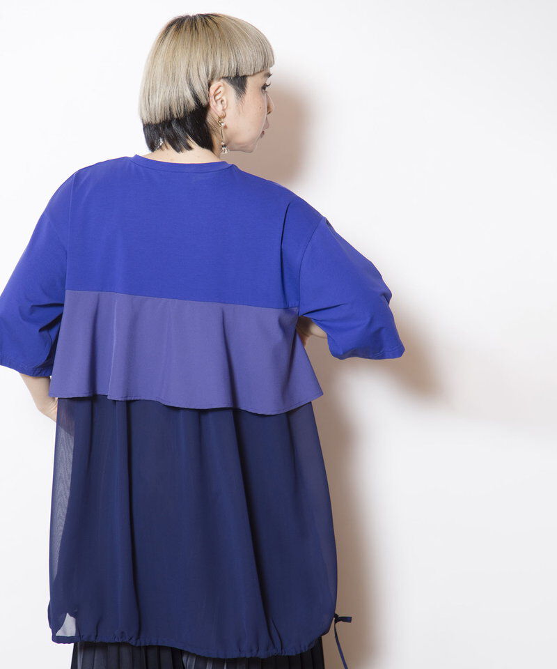  「バックフリルTシャツ」|Tシャツ・カットソー|