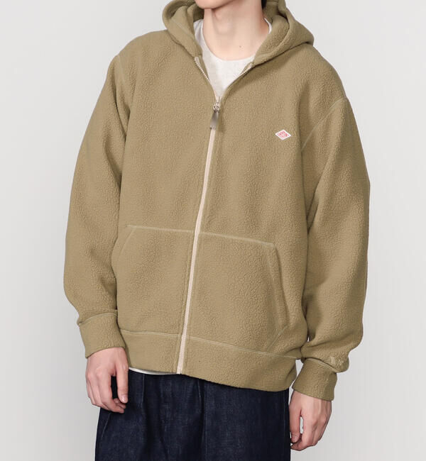 DANTON「DANTON | ポーラテック(R) ボアフリースジップパーカー MEN」|パーカー|