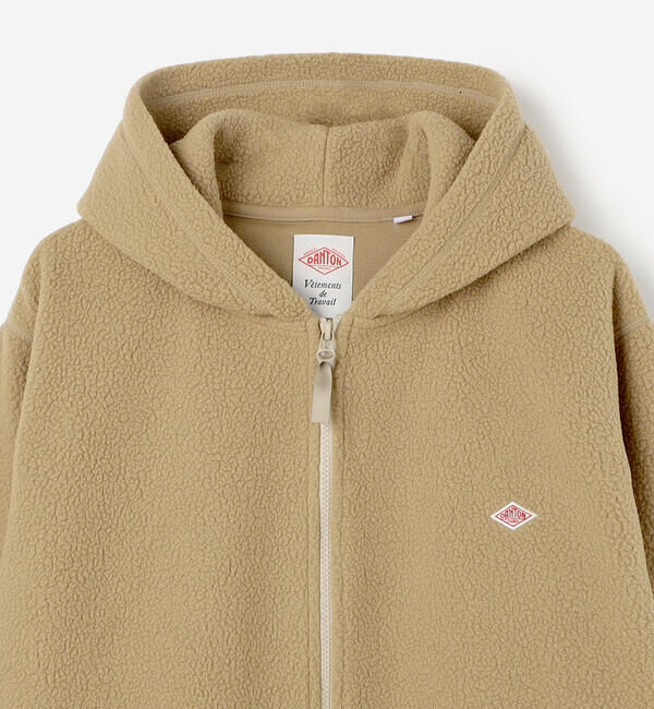 DANTON「DANTON | ポーラテック(R) ボアフリースジップパーカー MEN」|パーカー|