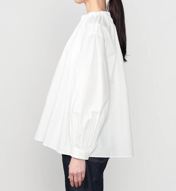  「HAVERSACK | 〈別注〉 長袖 ギャザーネックシャツ WOMEN」|シャツ・ブラウス|