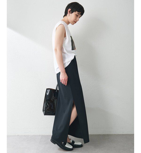  「カットジョーゼットスリットスカート」|スカート|