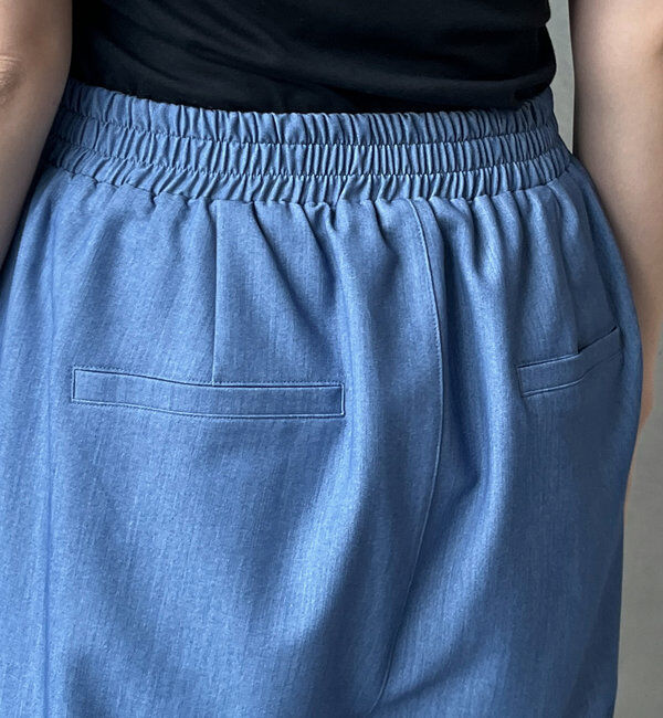  「デニムタックワイドパンツ」|チノ|