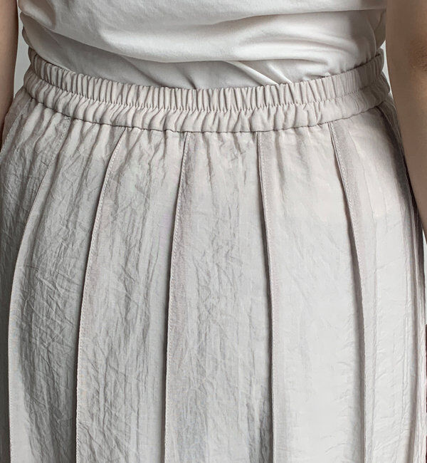  「シアーパネルプリーツスカート」|スカート|