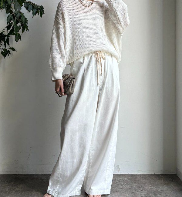  「【新色追加】デニムワイドイージーパンツ」|デニム|