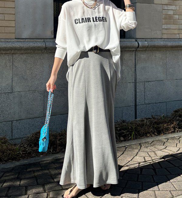  「袖リブバックボタンジョーゼットロゴプルオーバー」|シャツ・ブラウス|