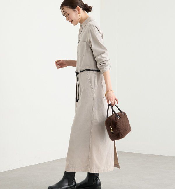  「【MONN&times;Yoshiiiiii】デニムシャツワンピース」|ワンピース|