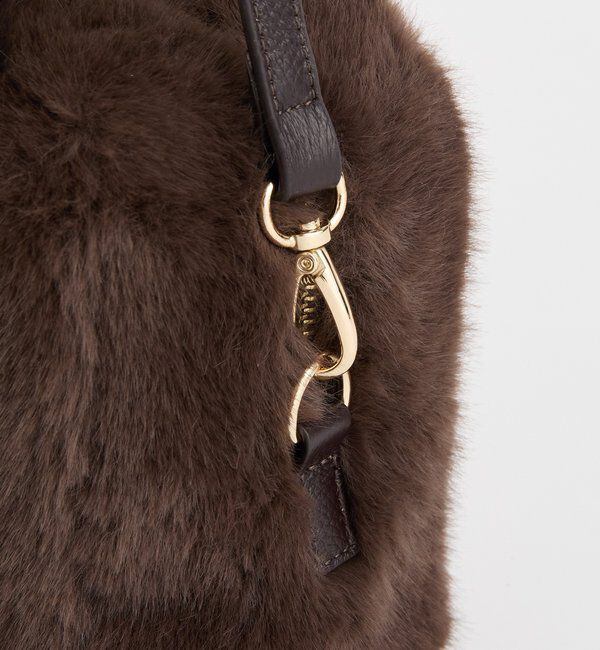  「【シーズンムード抜群】フェイクファーミニボストン」|クラッチバッグ|