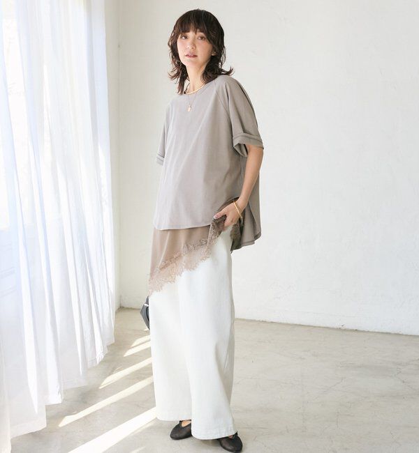  「予約【鮮度抜群】バイアスヘムレースキャミソール」|シャツ・ブラウス|