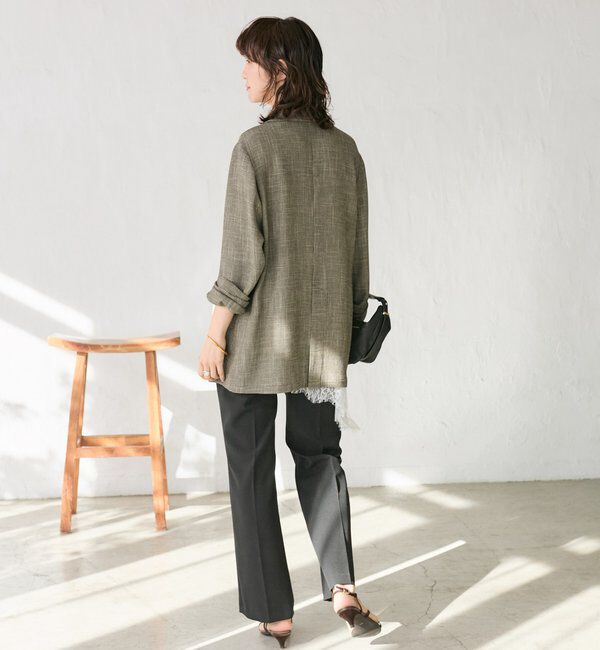  「予約【洗練されたムードに】カラミチェックオーバージャケット」|テーラードジャケット|