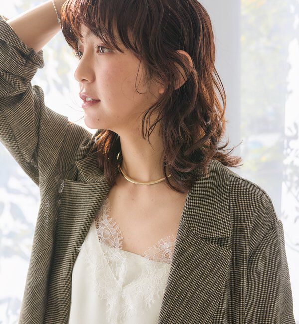  「予約【洗練されたムードに】カラミチェックオーバージャケット」|テーラードジャケット|