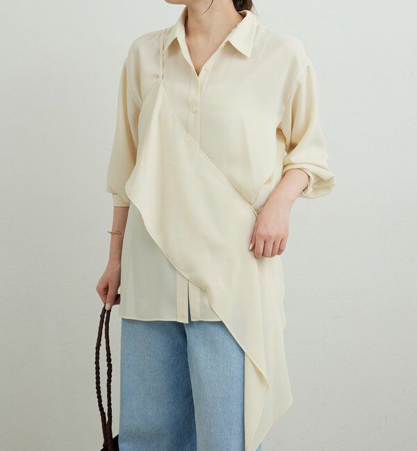  「ワンショルレイヤードシャツ」|シャツ・ブラウス|