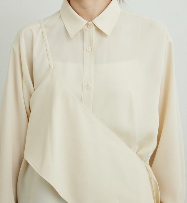  「ワンショルレイヤードシャツ」|シャツ・ブラウス|