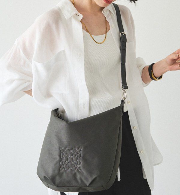  「コーデュラナイロン2WAYショルダーバッグ」|ショルダー・メッセンジャー|グレー