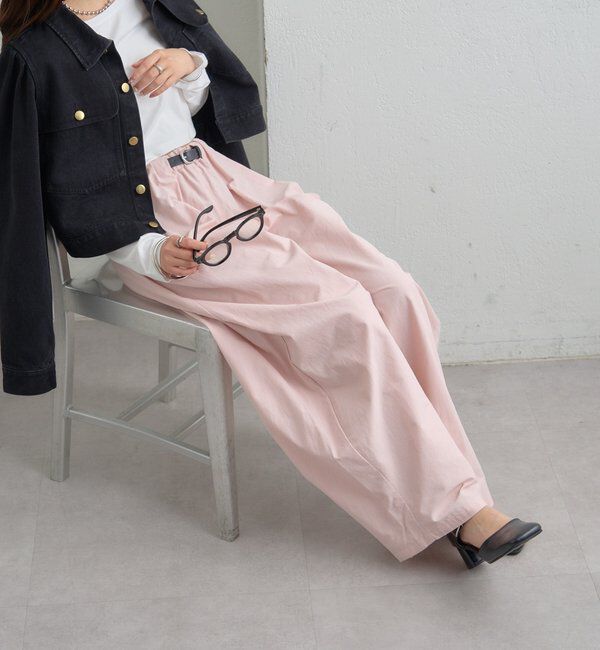  「ボリュームイージーパンツ」|チノ|