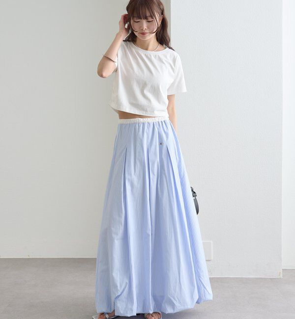  「ストライプバルーンスカート」|スカート|