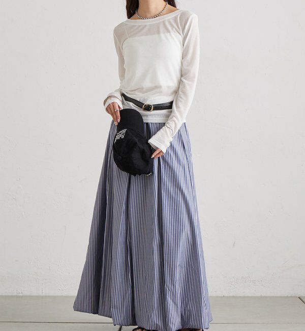  「ストライプバルーンスカート」|スカート|