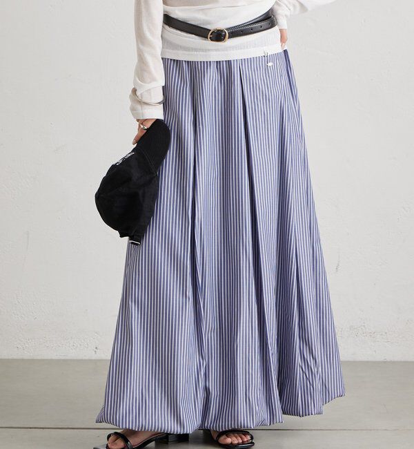  「ストライプバルーンスカート」|スカート|
