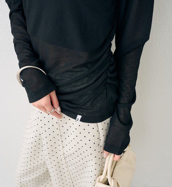  「バックシャンロングTシャツ」|Tシャツ・カットソー|