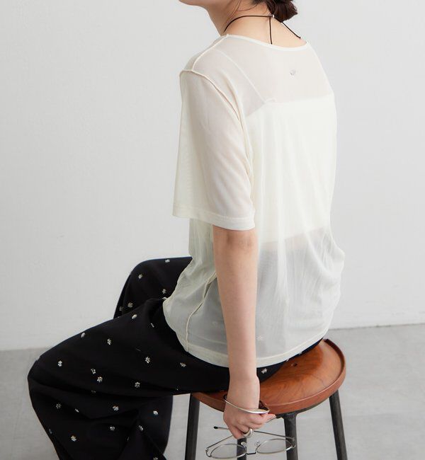  「チュールシアーTシャツ」|Tシャツ・カットソー|