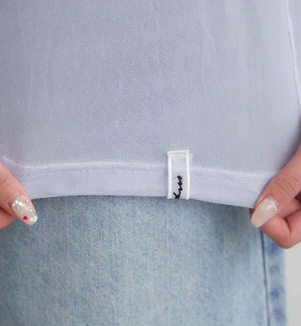  「チュールシアーTシャツ」|Tシャツ・カットソー|