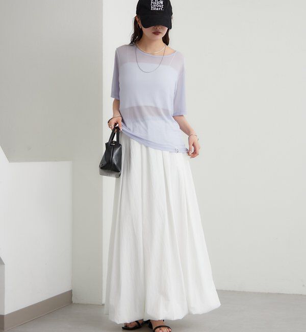  「チュールシアーTシャツ」|Tシャツ・カットソー|