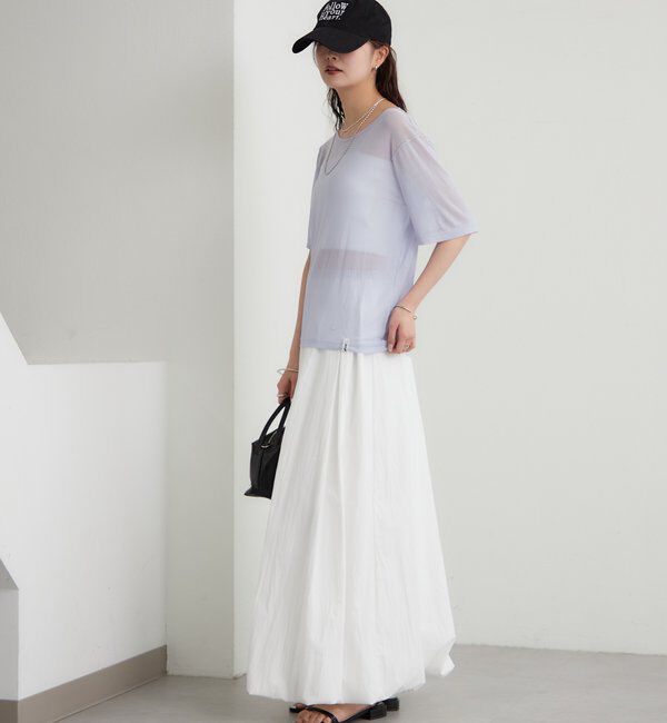  「チュールシアーTシャツ」|Tシャツ・カットソー|