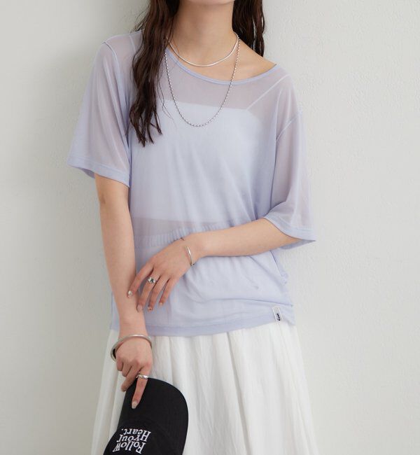  「チュールシアーTシャツ」|Tシャツ・カットソー|