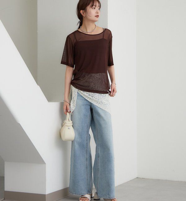  「チュールシアーTシャツ」|Tシャツ・カットソー|