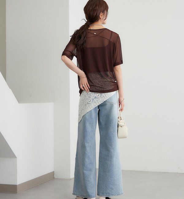  「チュールシアーTシャツ」|Tシャツ・カットソー|