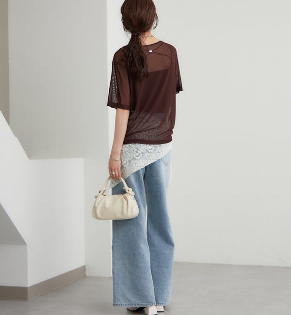  「チュールシアーTシャツ」|Tシャツ・カットソー|