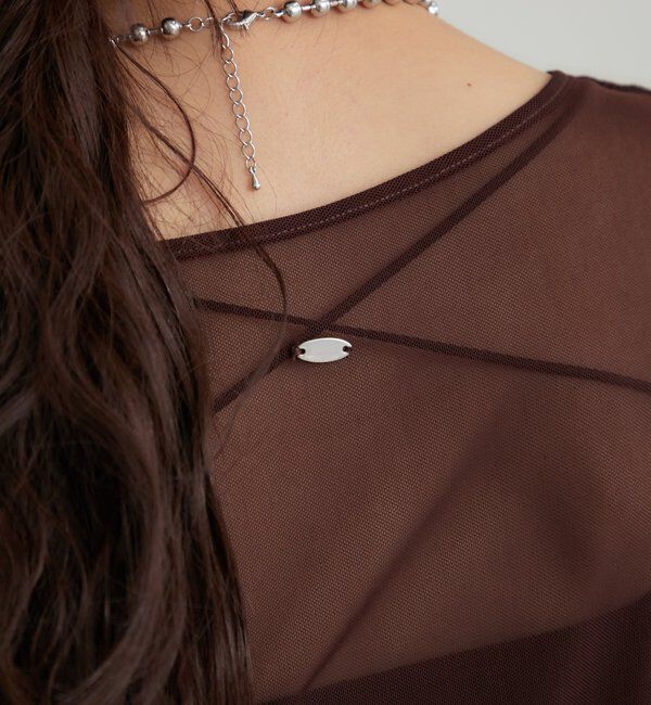  「チュールシアーTシャツ」|Tシャツ・カットソー|