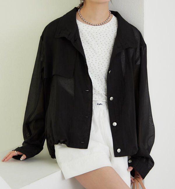  「シアートレンチブルゾン」|ブルゾン・スタジャン|