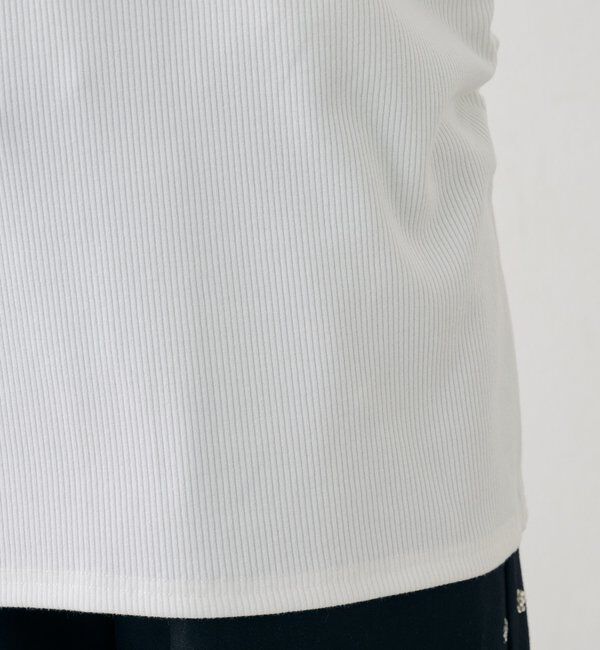  「プレート付きワイドネックT」|Tシャツ・カットソー|