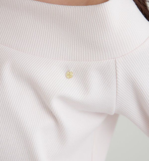  「プレート付きワイドネックT」|Tシャツ・カットソー|