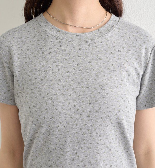  「クルーチビフラワーTシャツ」|Tシャツ・カットソー|