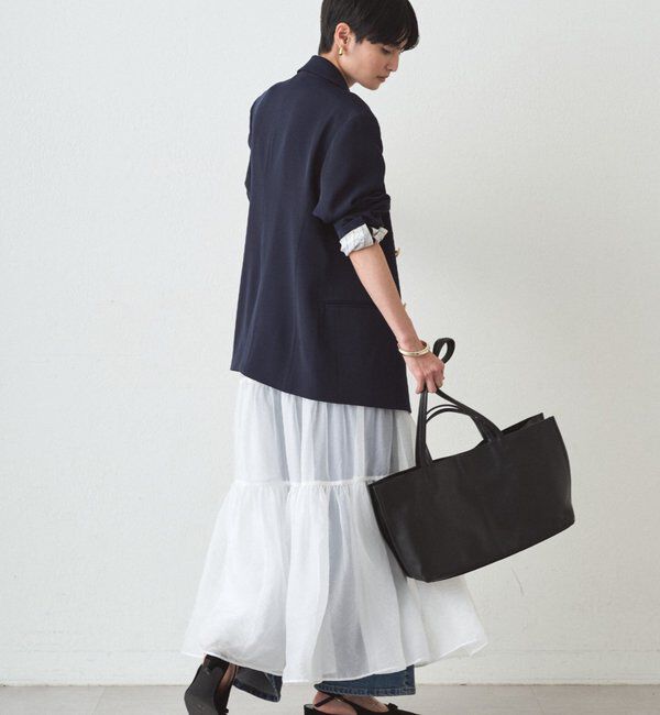  「オーガンジーティアードスカート」|スカート|