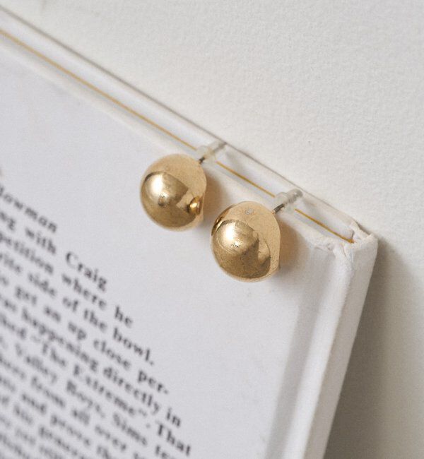  「【GALENA/ガレナ】ドームピアス」|リング|ゴールド