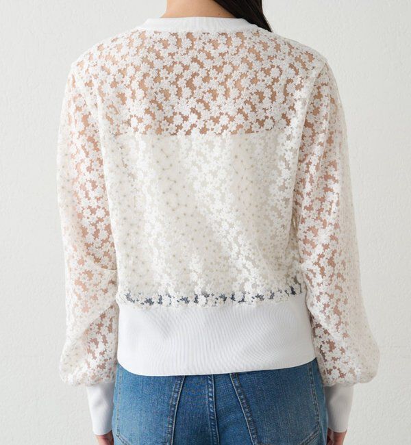  「コクーンスリーブフラワーカーデ」|ニット・セーター|