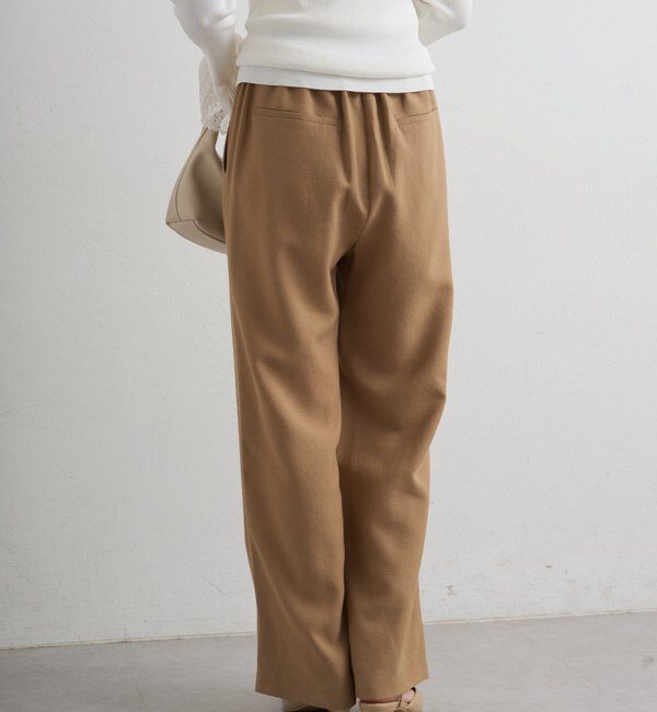  「麻調合繊タックパンツ」|チノ|