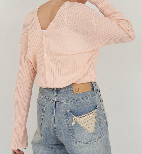  「2WAYリブカーディガン」|カーディガン|