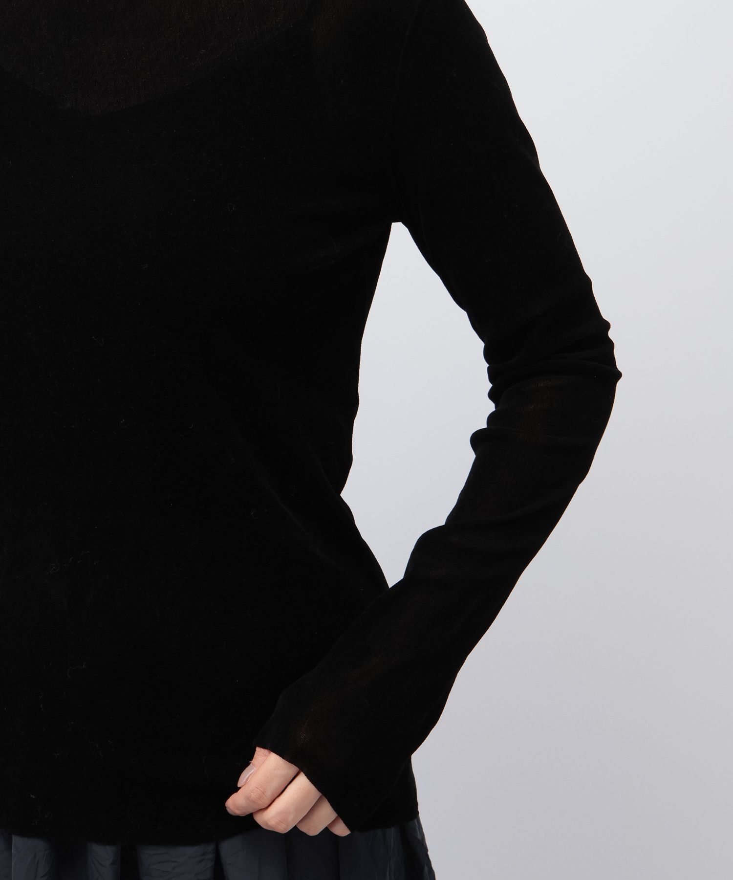 A part by 「新色追加【前後2WAY】シアーベロアカットソー_長袖」|Tシャツ・カットソー|