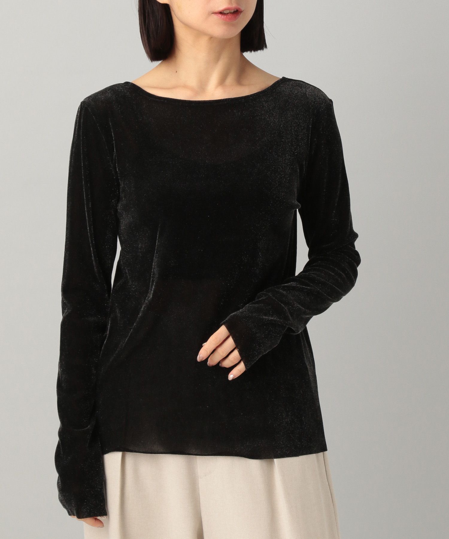 A part by 「新色追加【前後2WAY】シアーベロアカットソー_長袖」|Tシャツ・カットソー|