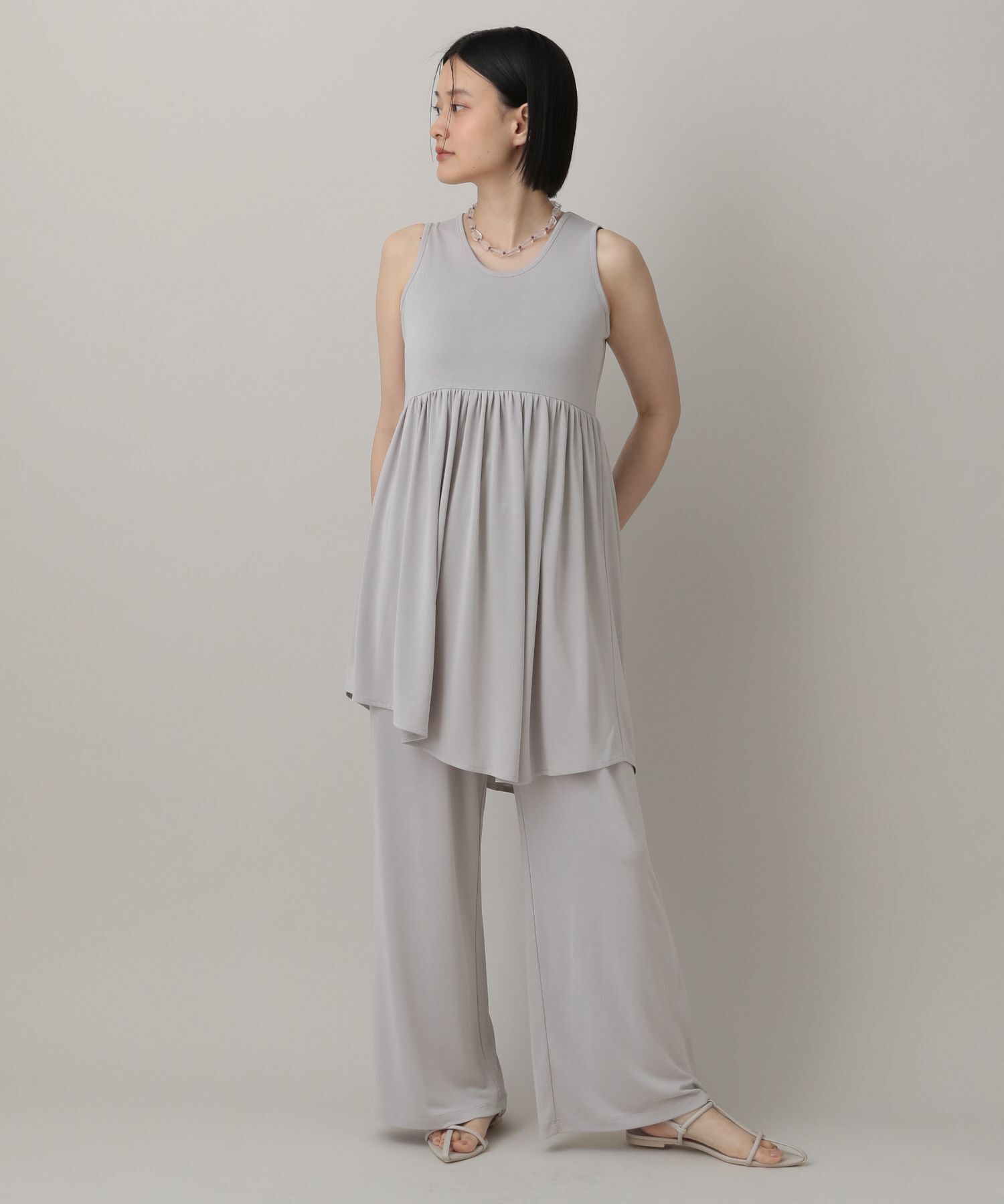 A part by 「イレヘムカットセットアップ」|Tシャツ・カットソー|グレー